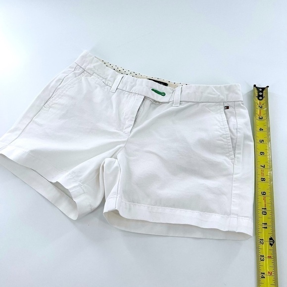 Tommy Hilfiger Women's Chino Short, White 100% Cotton size 2 - Picture 9 of 12
